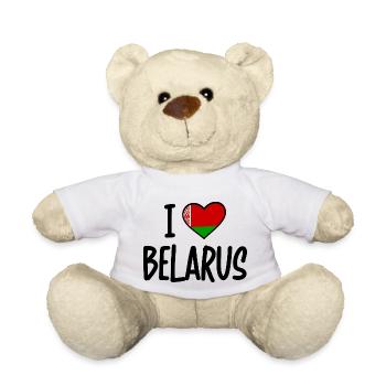 J’aime la Biélorussie - Nounours - blanc - Devant