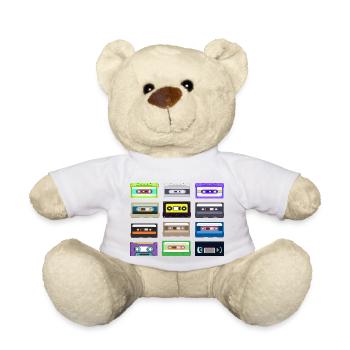 Cassette classique Bandes Musique - Nounours - blanc - Devant