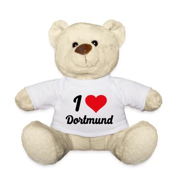 I Love Dortmund - Teddy - Weiß - Vorne
