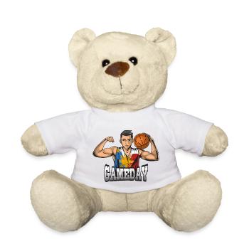 Philippines Filipino Flag Basketball I Gift - Teddy Bear - white - Front