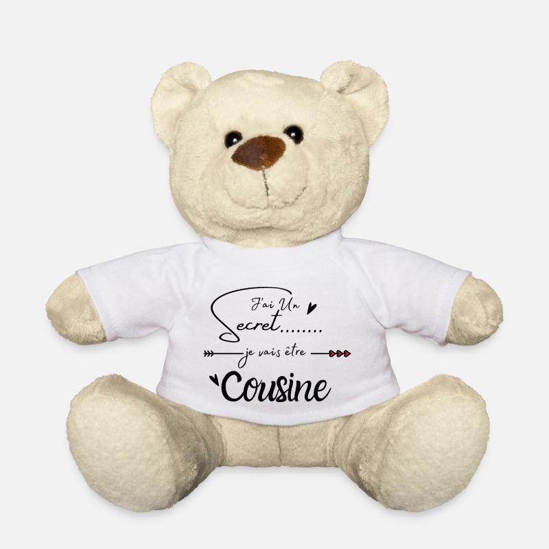 Je vais être cousine - Nounours - blanc