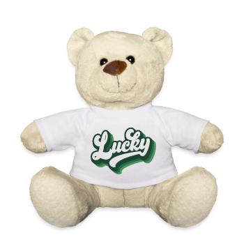 Cadeau de la Saint-Patrick Trèfle Hommes, Femmes, Enfants - Nounours - blanc - Devant