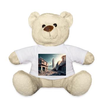 Erdbeben-Überlebende im Weltraum - Futuristisches - Teddy - Weiß - Vorne