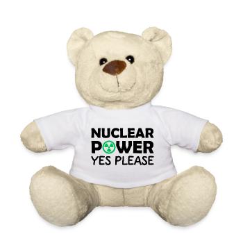 L’énergie nucléaire, oui s’il vous plaît, oui à l’énergie nucléaire - Nounours - blanc - Devant