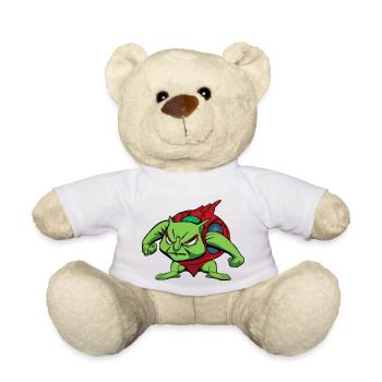 Warry la tortue guerrière - Nounours - blanc - Devant