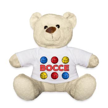Bocce Bocci Colorful Balls Player I Gift - Teddy Bear - white - Front