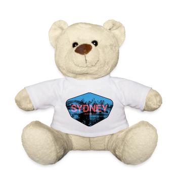 Sydney Skyline Neon - Nounours - blanc - Devant