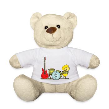 Instruments de musique - Nounours - blanc - Devant