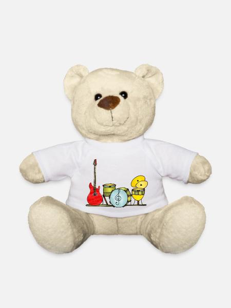 Instruments de musique - Nounours - blanc