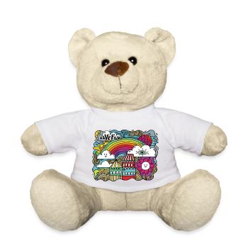 ENJOY nothing deserves your sadness landscape - Nounours - blanc - Devant