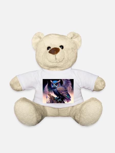 Hibou - Nounours - blanc