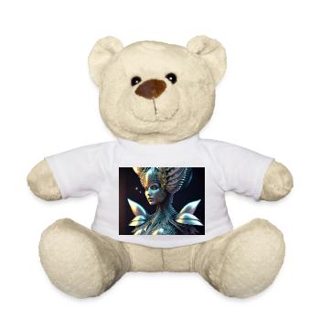 Mechanical woman - Teddy Bear - white - Front