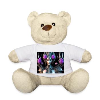Flower Girl Biomechanical - Teddy Bear - white - Front