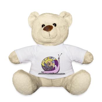 Schnecke - Teddy - Weiß - Vorne