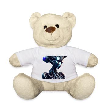 Biomechanical Tree Woman Robot - Nounours - blanc - Devant