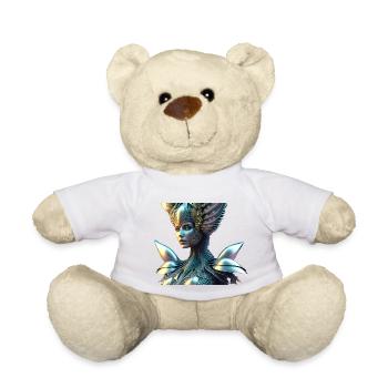 Fantasie Frau Biomechanisch - Teddy - Weiß - Vorne