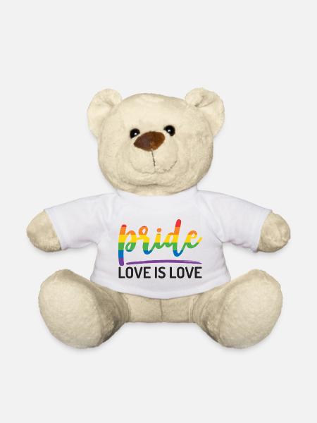 LGBTQ+ Stolz. Liebe ist Liebe. - Teddy - Weiß