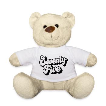 Soixante-quinze 75e anniversaire Hommes Femmes 75 ans - Nounours - blanc - Devant