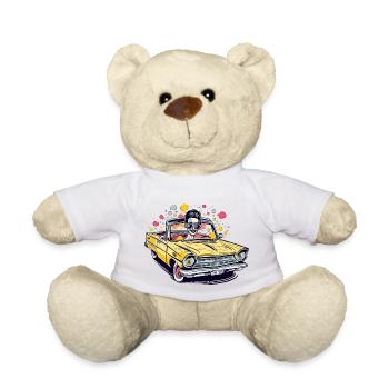 Eric en cabriolet - Nounours - blanc - Devant