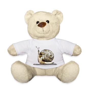 Schnecke - Teddy - Weiß - Vorne