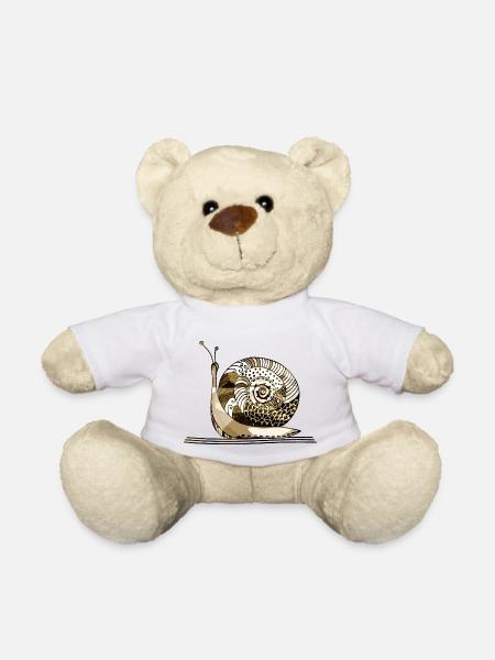Schnecke - Teddy - Weiß