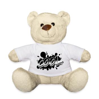 "Cool Baby" Lustiger Spruch ideal als Geschenk - Teddy - Weiß - Vorne