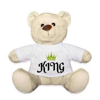 king 02 - Teddy Bear - white - Front