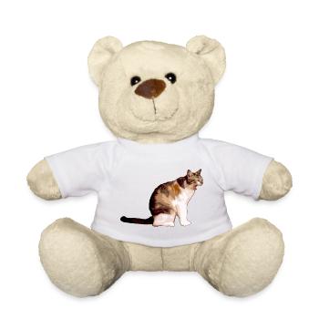 The cat - Teddy Bear - white - Front