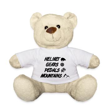 Helm Gangschaltung Pedale Berge - Teddy - Weiß - Vorne