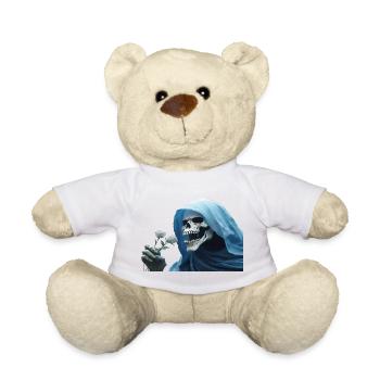 Rose blanche pour la cape de tête de tête de faucheuse - Nounours - blanc - Devant