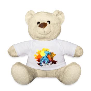 Schuhschnabel Vogel Ornithologe Wald I Geschenk - Teddy - Weiß - Vorne