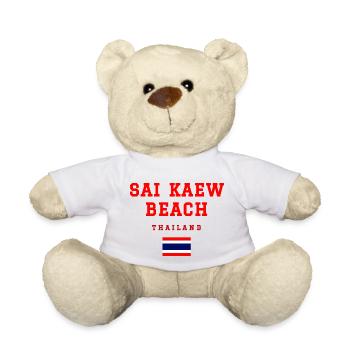 sai kaew beach Thailand - Teddy Bear - white - Front