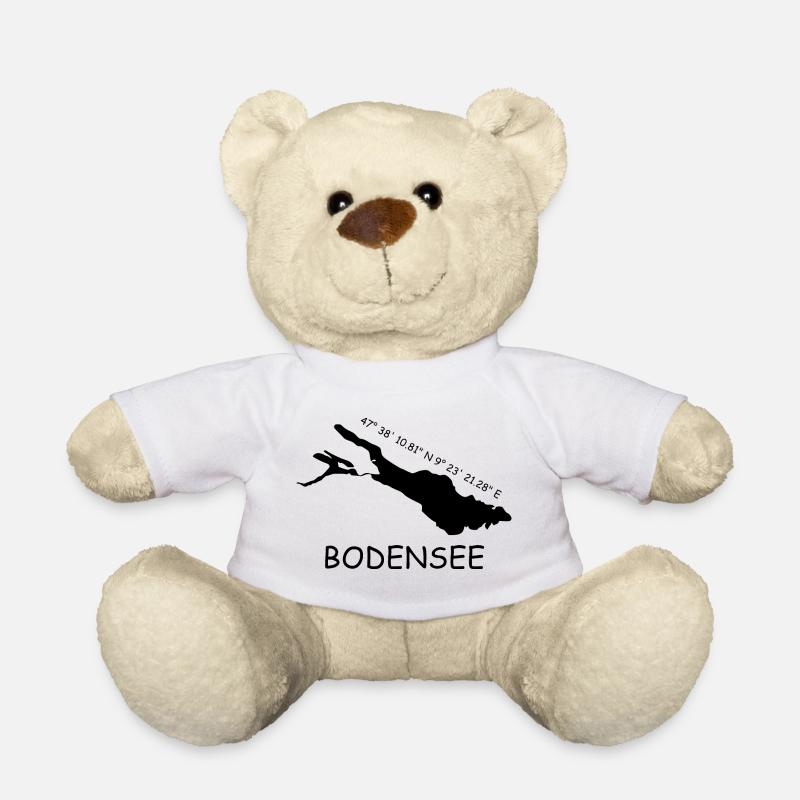 Bodensee Koordinaten - Teddy - Weiß