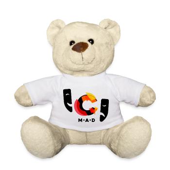 Chaos Music and Drama - Teddy Bear - white - Front