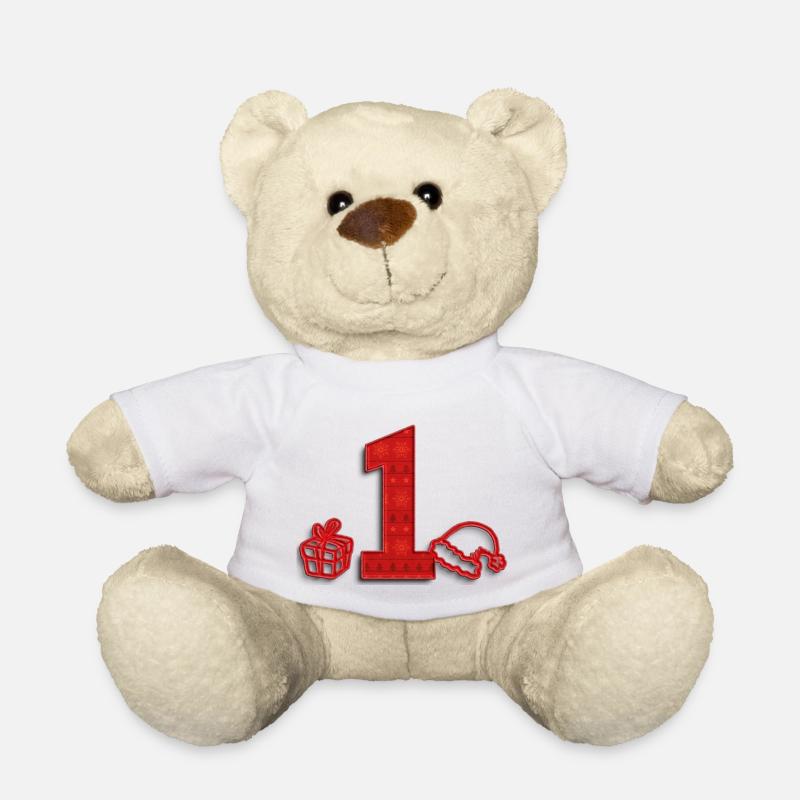 Ein Weihnachtsfest - Teddy - Weiß