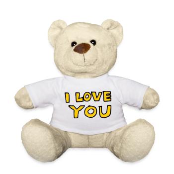 I Love You - Teddy - Weiß - Vorne