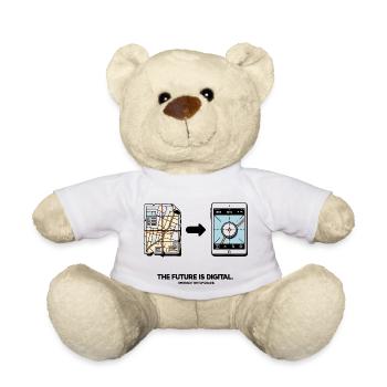 The Future is Digital Embrace The Upgrade - Teddy Bear - white - Front