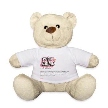 Partner in Crime Shirt - best friends - Teddy - Weiß - Vorne