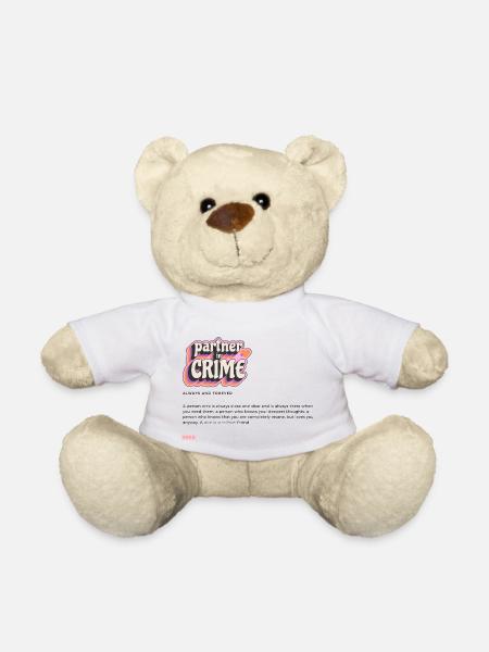 Partner in Crime Shirt - best friends - Teddy - Weiß