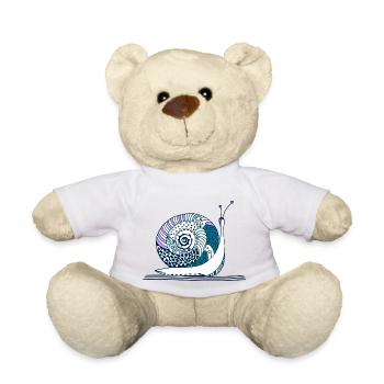 Schnecke - Teddy - Weiß - Vorne