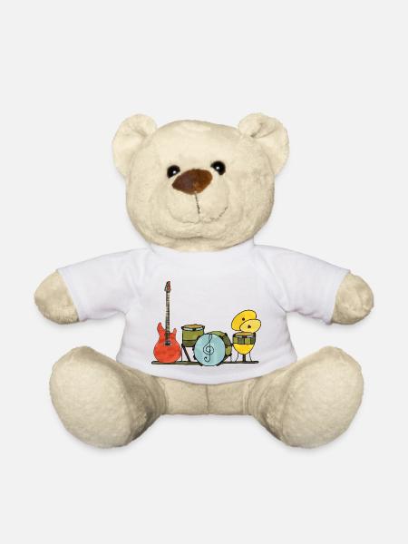 Instruments de musique - Nounours - blanc