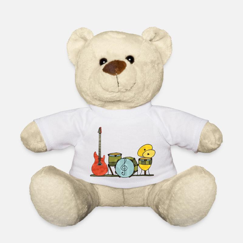 Instruments de musique - Nounours - blanc