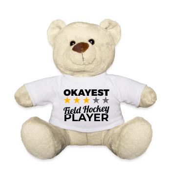Lustiger Feldhockeyspieler - Teddy - Weiß - Vorne