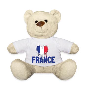 love france - Nounours - blanc - Devant