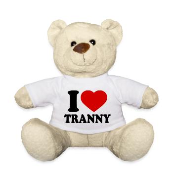 I love tranny - Teddy - Weiß - Vorne