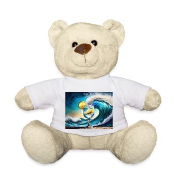 Nach mir die Ginflut Gin and Tonic monster wave - Teddy - Weiß - Vorne