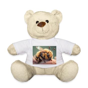 Niedliche Tiere, die Winterschlaf halten – Biene - Teddy - Weiß - Vorne