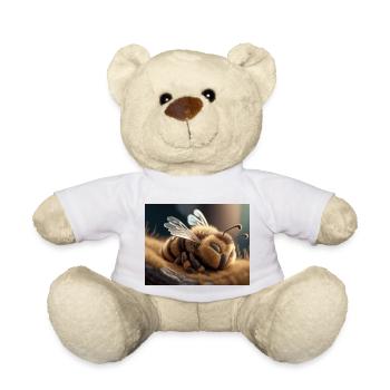 Niedliche Tiere, die Winterschlaf halten – Biene - Teddy - Weiß - Vorne