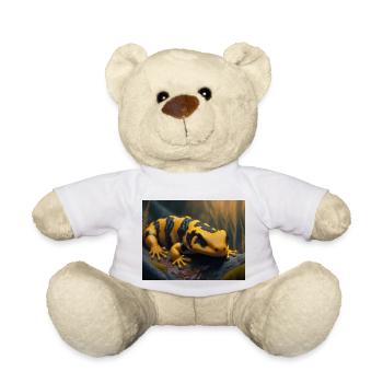 Animaux mignons en hibernation – salamandre de feu - Nounours - blanc - Devant
