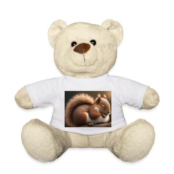 Niedliche Tiere im Winterschlaf – Eichhörnchen - Teddy - Weiß - Vorne
